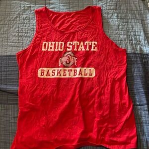 Large Ohio state basketball tank top